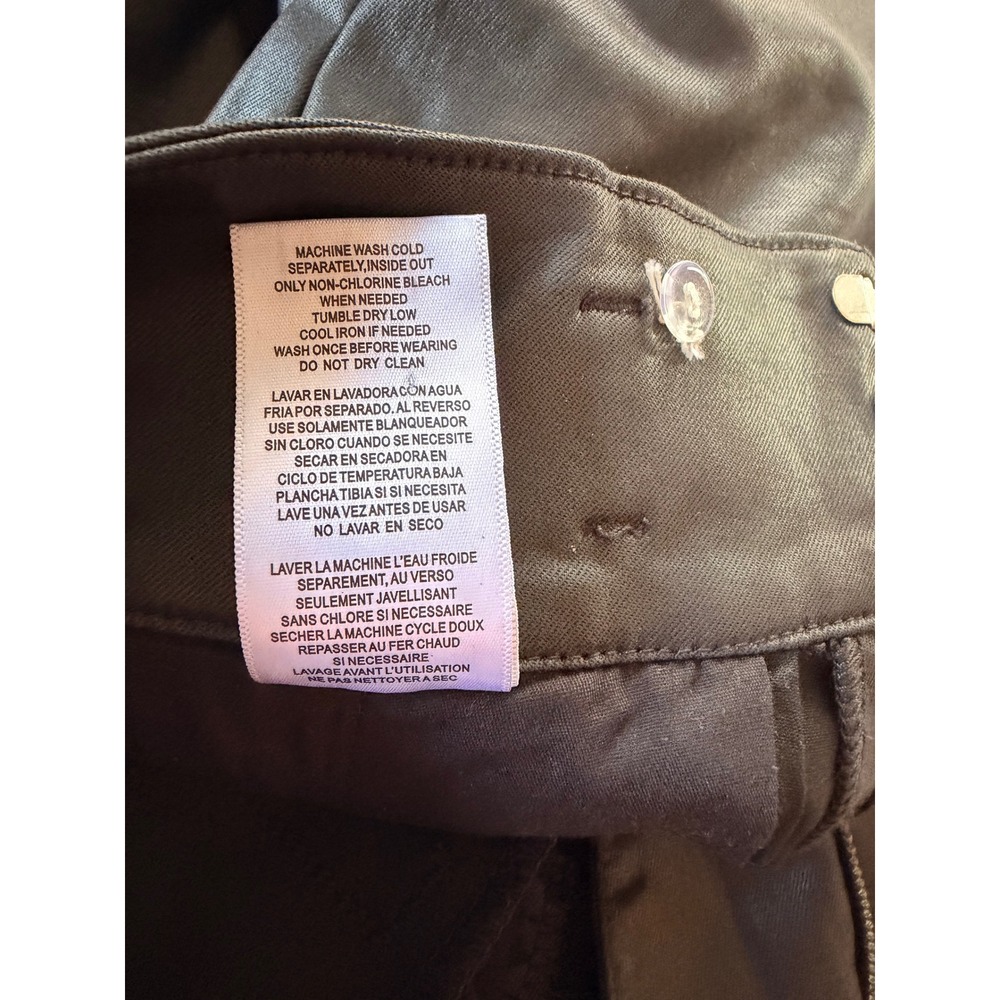 Kut from the Kloth Black Vegan Leather Pleated Tapered Pants KB41901 Mens‎ 4 - Picture 6 of 7